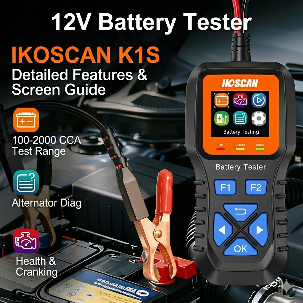 IKOSCAN K1S 12V Car Battery Te - đánh giá và giá Topdon Tc001 Thermal Camera