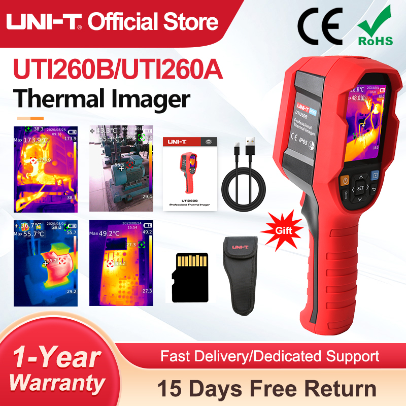 UNI-T UTI260B UTI260A Thermal  - đánh giá và giá Thermal Imaging Camera 256X192