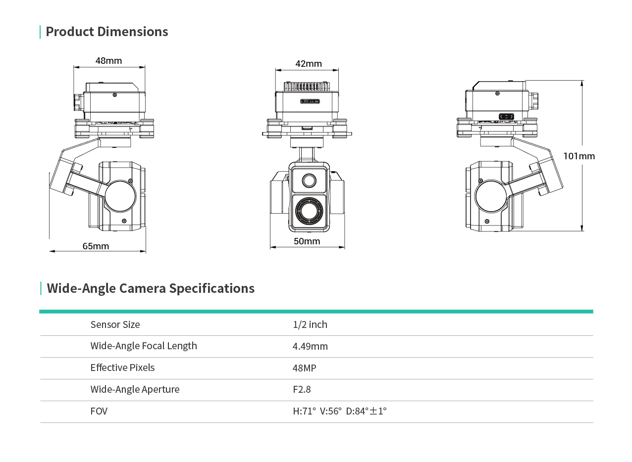 HEQUAV K8T-V3 Dual-Sensor Dron - đánh giá và giá Thermal Imager Drone Gimbal