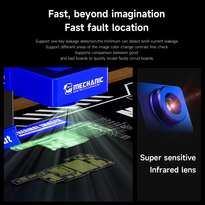 Mechanic iScout 3D Thermal Ima - đánh giá và giá Thermal Imager Pcb Repair