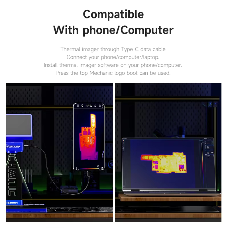 Mechanic iScout 3D Thermal Ima - đánh giá và giá Thermal Imager Pcb Repair