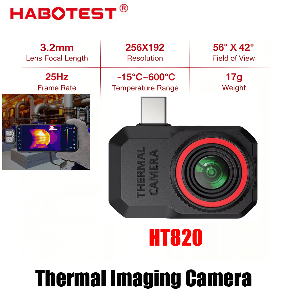 2026 New HABOTEST HT820 Phone  - đánh giá và giá Thermal Imaging Camera 256X192