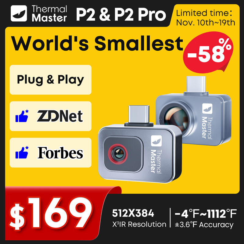 P2//P2Pro Thermal Imager 15X Z - đánh giá và giá Infiray P2 Pro Macro Lens