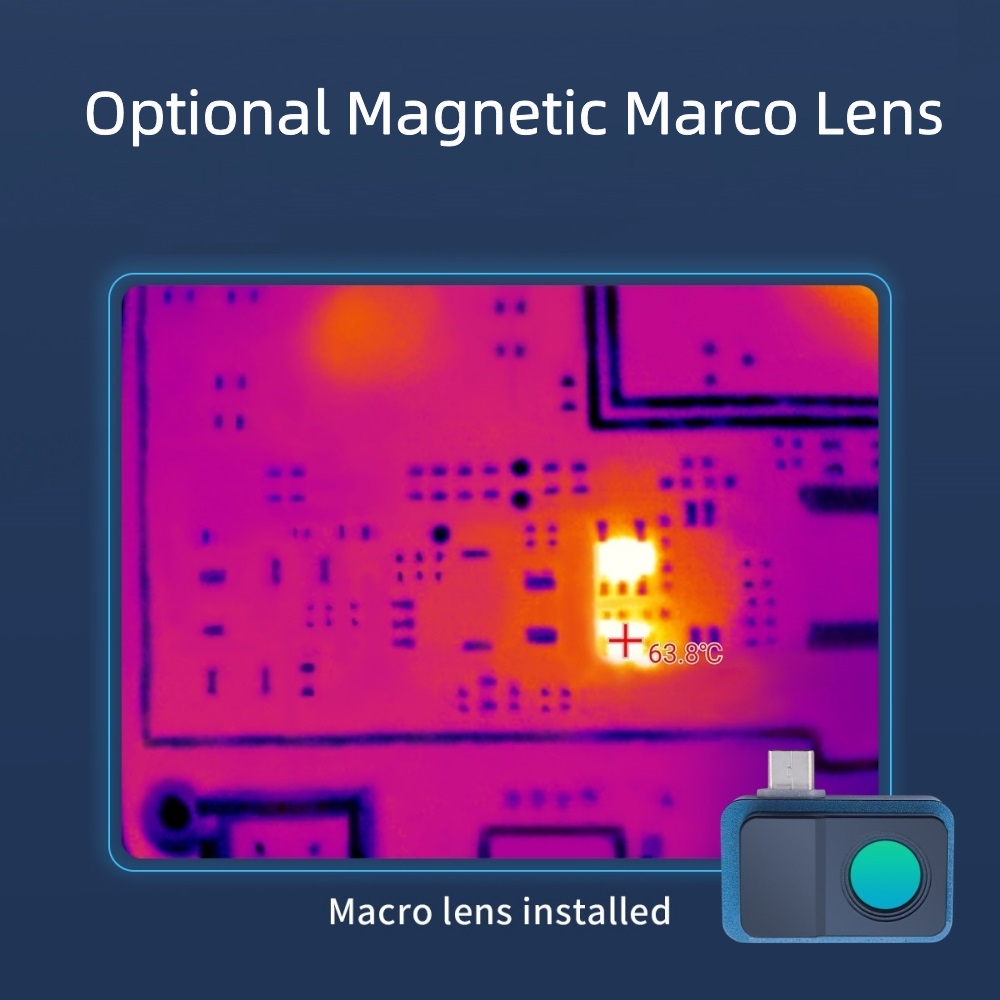 TOOLTOP T7 256*192 Android Typ - đánh giá và giá Infiray P2 Pro Macro Lens