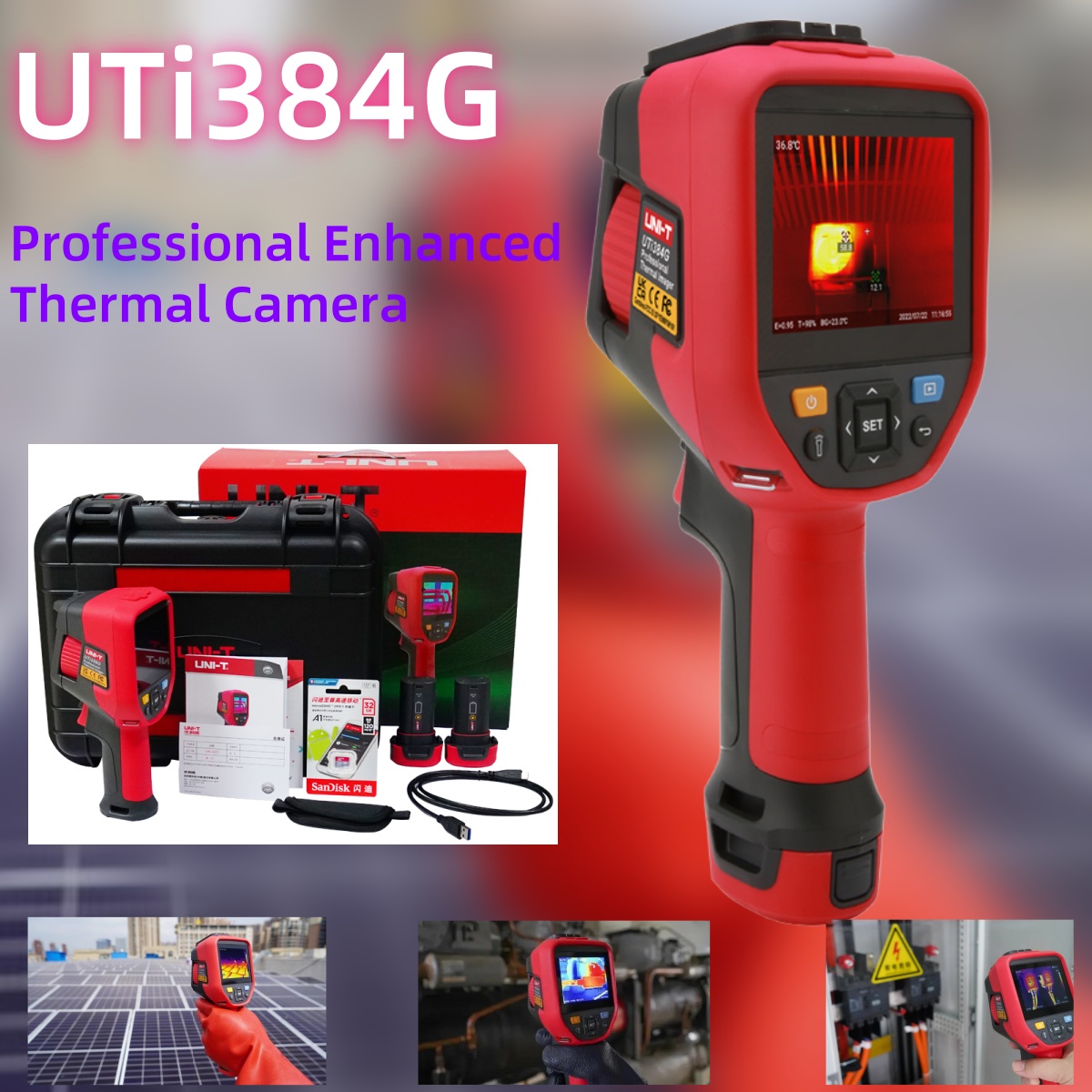 UNI-T UTi384G Professional The - đánh giá và giá Thermal Camera Type C 384X288
