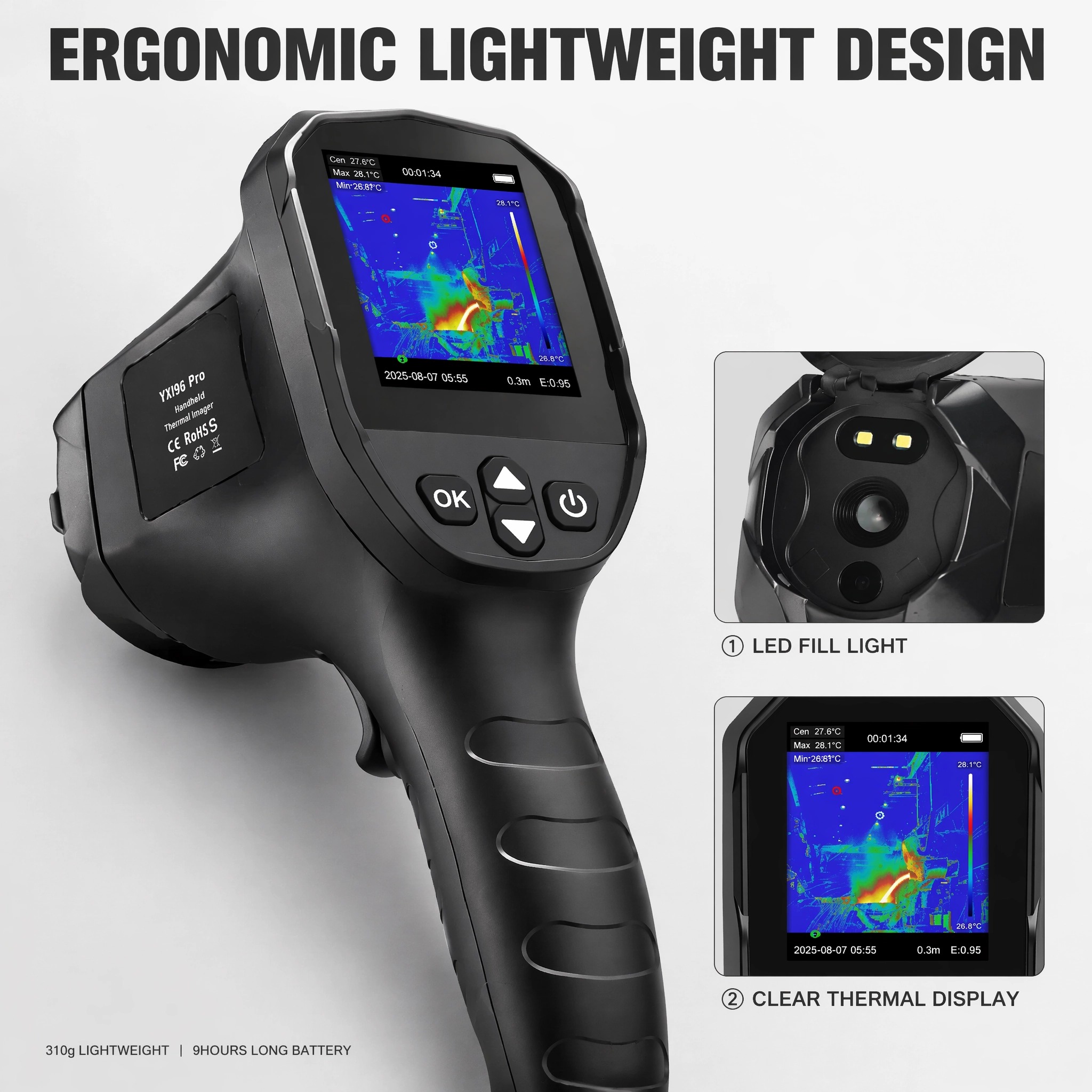 HP-YXI96/YXI96 Pro Handheld Th - đánh giá và giá Nf 521 Thermal Imaging Camera