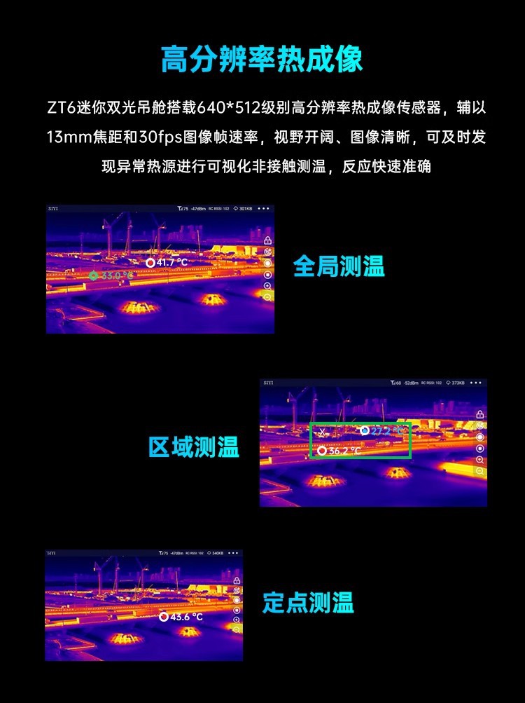 Drone mini dual light pod ther - đánh giá và giá Thermal Imager Drone Gimbal