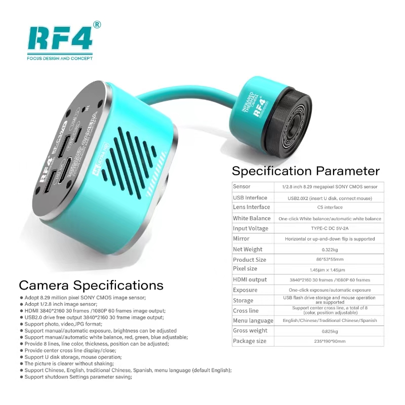 RF4 HD 4K Dual-Spectral Therma - đánh giá và giá Pcb Short Circuit Thermal Diagnostics