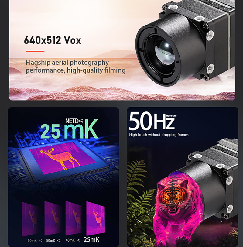 New Arrival 640x512 FPV Drone  - đánh giá và giá Hunting Thermal Imaging Scope